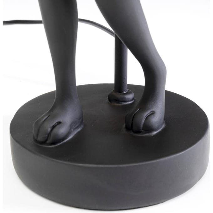 KARE tafellamp Animal Rabbit, textiel, zwart, 50 cm, E14