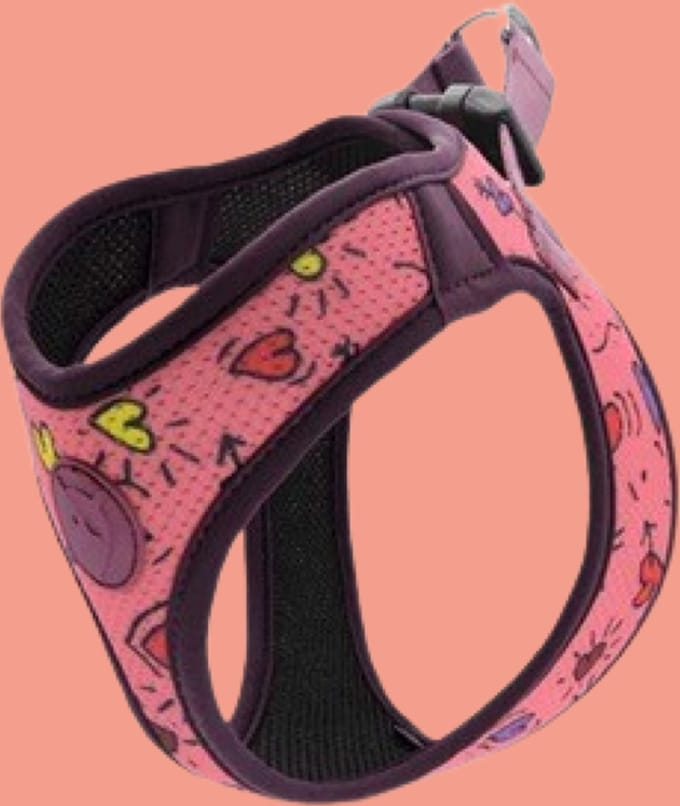 Morso - Hondentuig Body Mesh Gerecycled Pink Think Roze