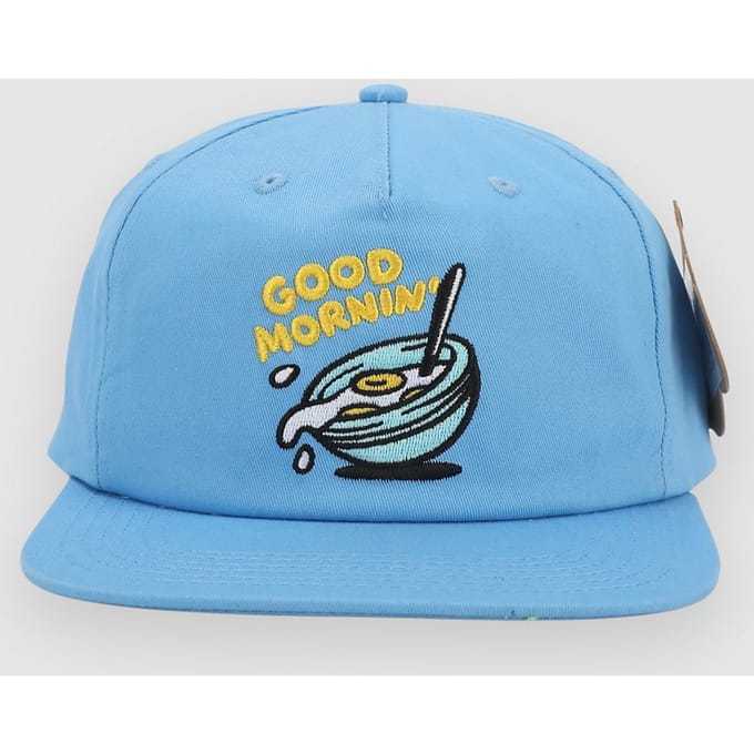 The Dudes Good Morning Unstructured 5 Panel Cap blauw