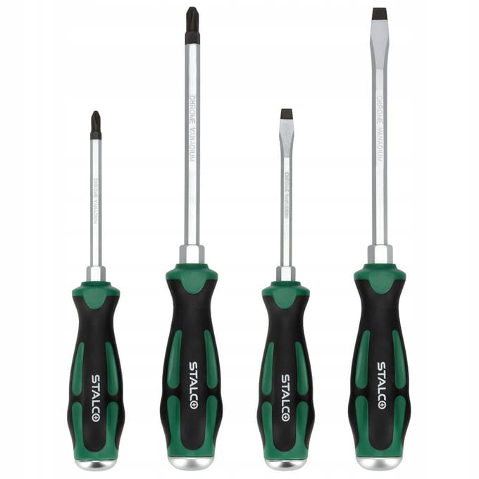 STALCO Slagersschroevendraaierset 4 Delen CrV - Slaan & Schroeven