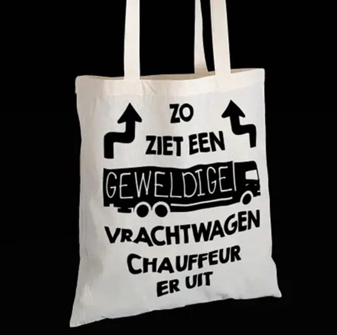 Tas L 42/78x38cm Geweldige Vrachtwagen Chauffeur