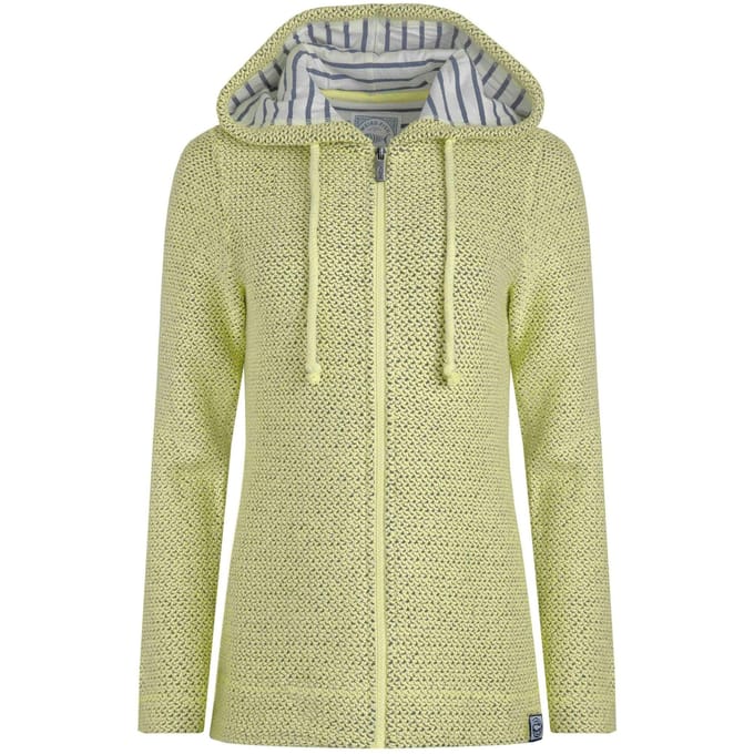 Weird Fish Dames/Dames Chicoa Macaroni Full Zip Hoodie (Selderij)