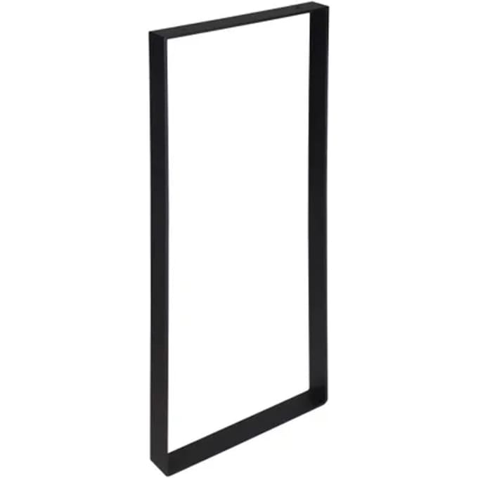 Duraline Tafelpoot Plat Staal Mat Zwart 4x38,5x71cm