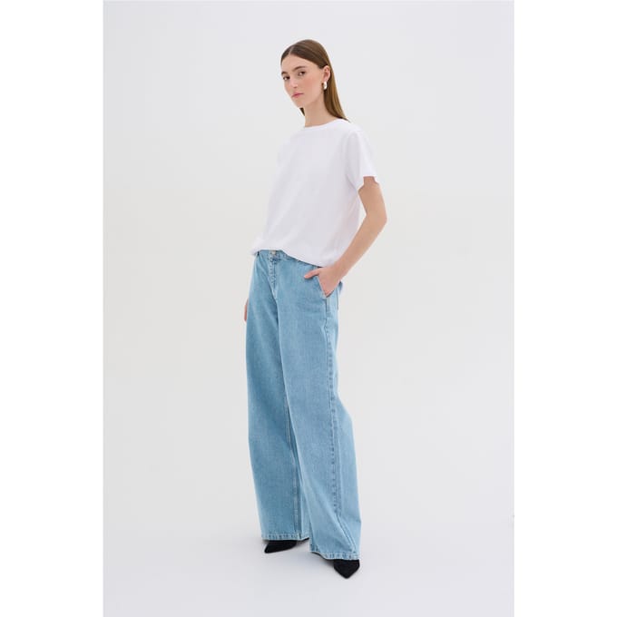 Loose fit jeans met 5-pocketmodel