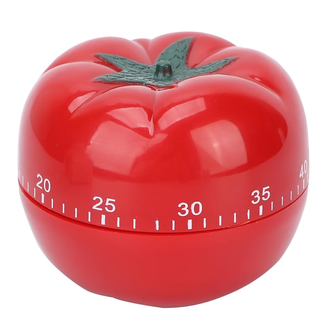 Tomaatvormige Mechanische Opwindtimer Home Schoonheidssalon Roterende Afteltimer red