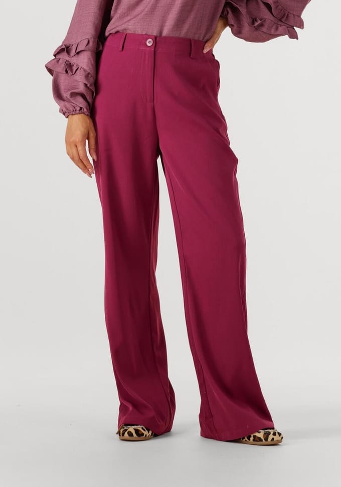 Ydence Pants Solange Broeken Dames - Fuchsia - Maat M