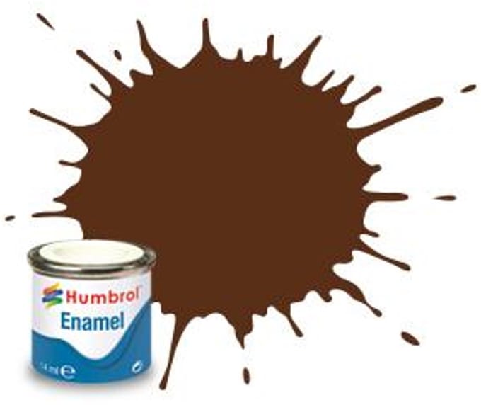 Humbrol Emailleverf Mat - 14 ml - No. 160 German Camouflage Red Brown