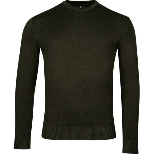 Baileys Trui Crew Neck Allover 2-Tone Donker Groen / male