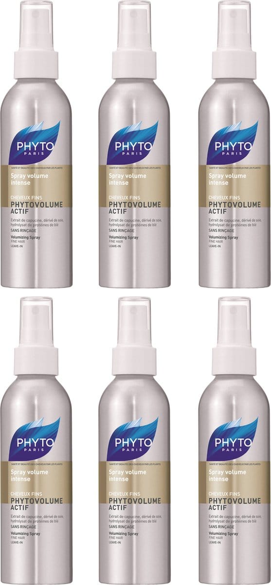 Phyto Paris Phytovolume Actif Volumizing Spray Fine Hair 50ml x 6