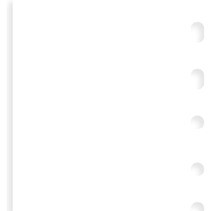 Filofax interieur, formaat pocket, uitvoering blanco wit notitiepapier à 30 vel