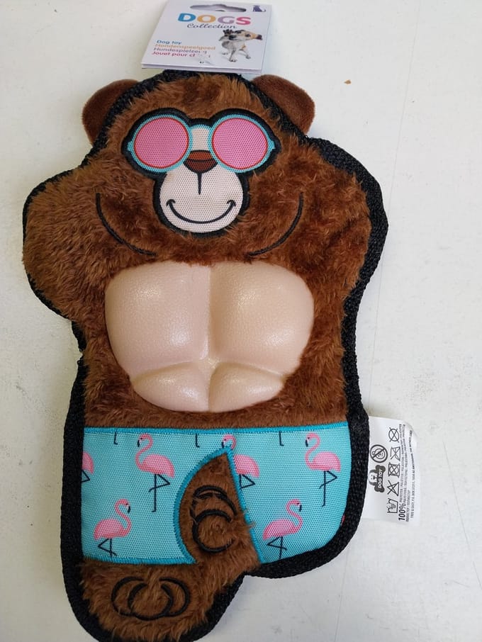 Dogs Collection - Hondenspeelgoed - met piep - 28 cm - Beer