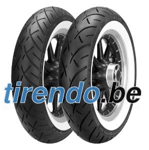 Roue van motorfiets 150/80 B 16 M/C 77H TL Metzeler Me 888 Marathon Ultra WW Flancs Blancs