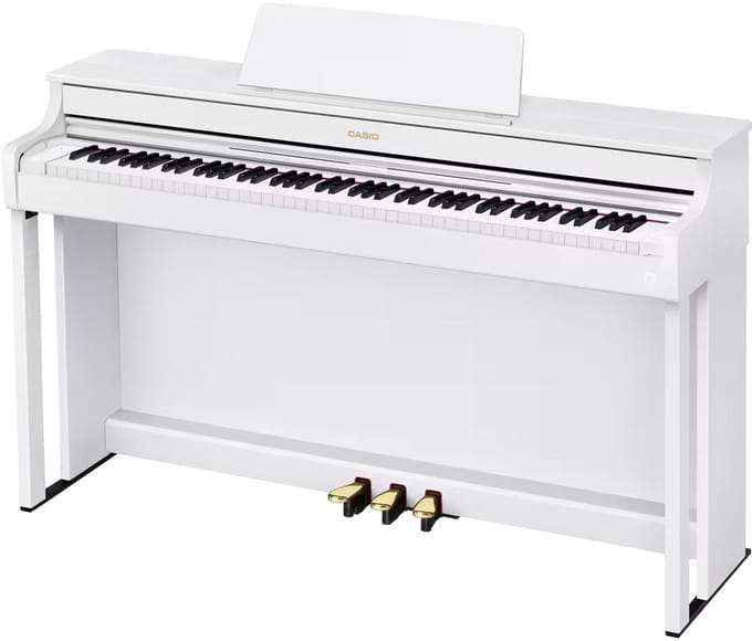 Casio AP-300WE CELVIANO Digitale Piano 88 Toetsen Geschaald Hamerslagklavier Wit