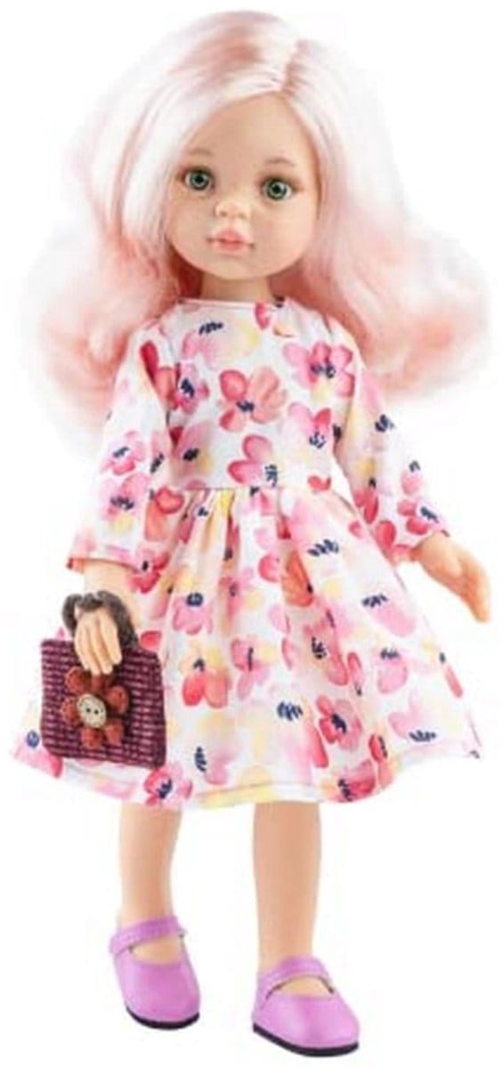 Roze pop 32 cm met 50 Hojas – Perfect voor Speelplezier