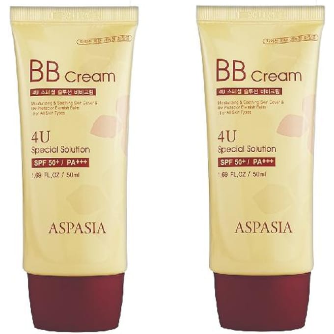ASPASIA 4U Special Sun BB Cream SPF50+ PA+++ 50ml (3 opties) #50ml x 3pcs white