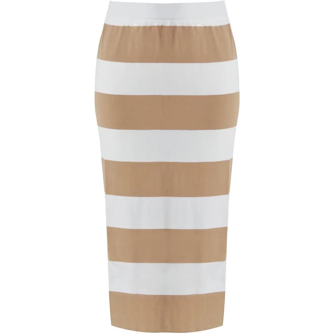 Midi Jersey Rok Dames Mat Fashion