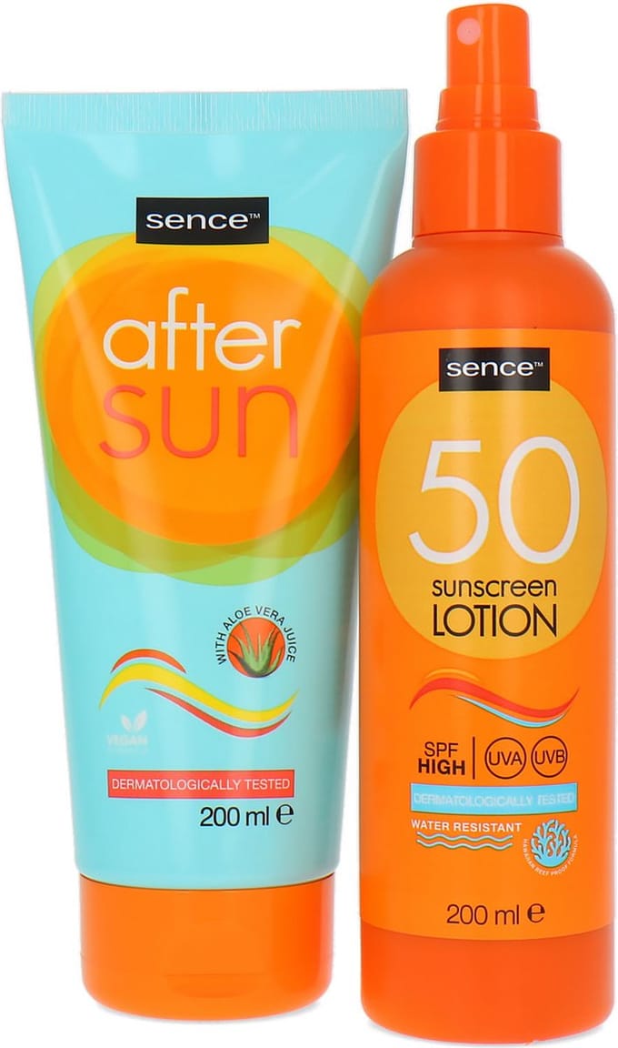 Sence Sunscreen Lotion SPF 50 + Aftersun - 2 x 200 ml