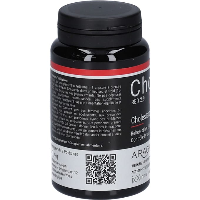 ixX Pharma CholixX Red 2.9 | Rode Gist Rijst & Co-enzym Q10 Cholesterol 120 Capsules