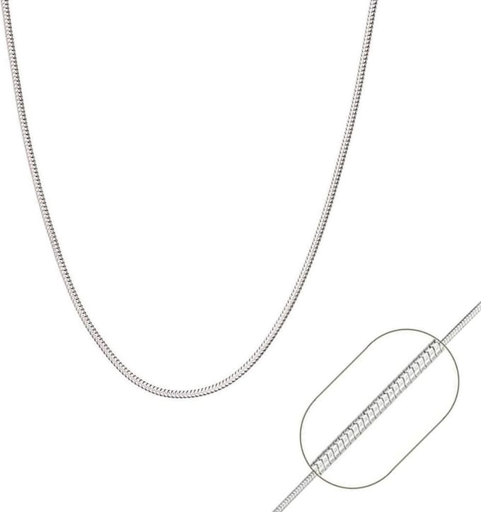 Fako Bijoux® - Ketting - Slang - 1.2mm - 45cm - Zilverkleurig