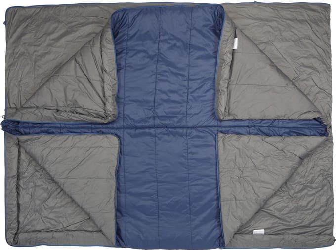 Exped Mega Sleep Duo 25 Mummie Slaapzak Grijs/Blauw L