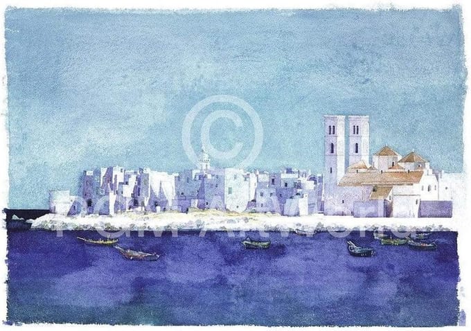 Kunstdruk Ralf Westphal - Molfetta, Apulien 90x70cm