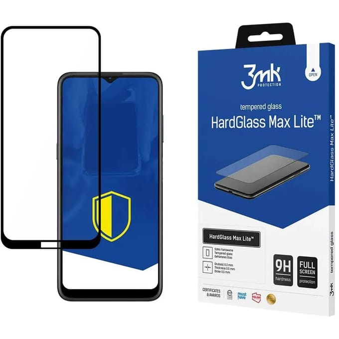 3MK HardGlass Max Lite - Gehard Glas Screenprotector - Nokia G11 - Zwarte Rand