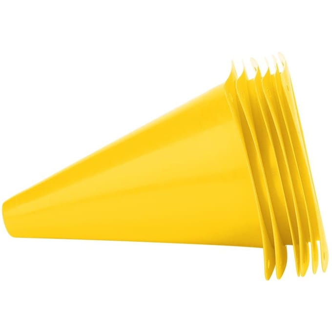 6 pièces 18cm Cône d'entraînement de football Barrières de football Marqueur en plastique Porte-accessoire