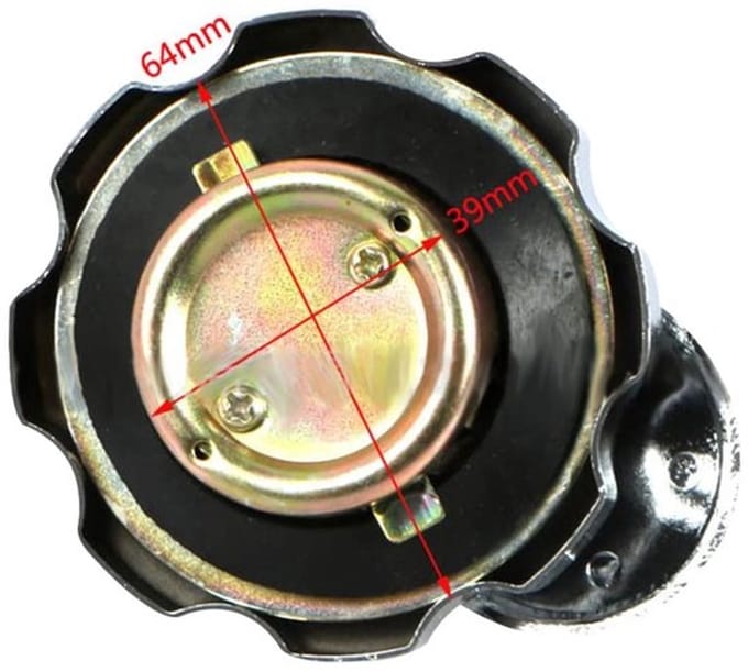 Allecto - Olietankdeksel - Aluminium tankdeksel - Met slot en 2