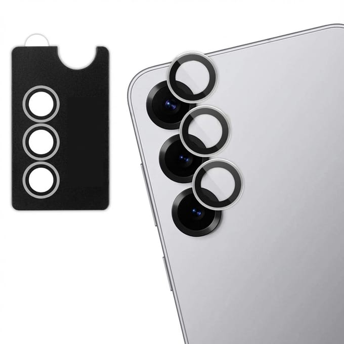 imoshion Camera Lens Protector - Geschikt voor Samsung Galaxy S25 - 2 Pack - Silver Shadow