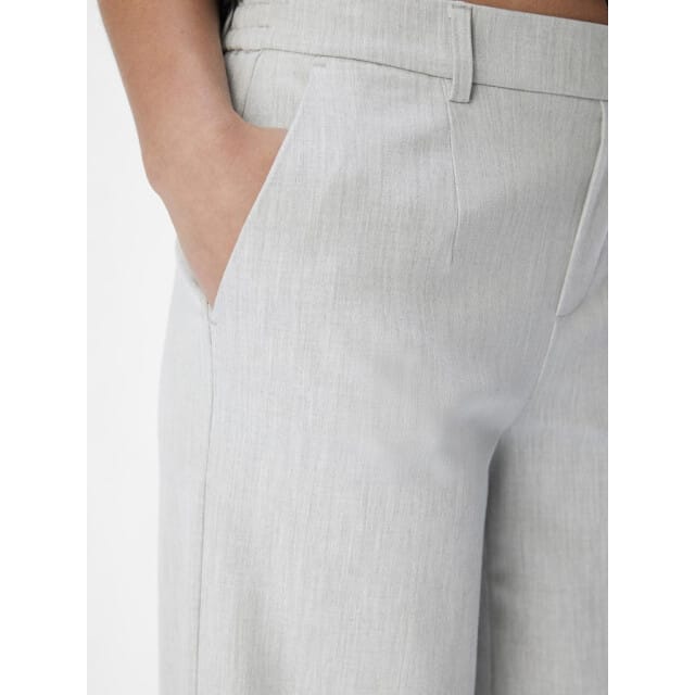 Object Objlisa Wide Pant Tall Broeken Dames - Lichtgrijs - Maat 40 TALL