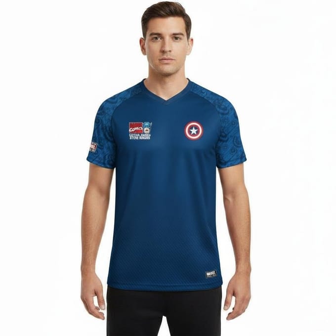 Maillot Foot Captain America 41 – Style Pop Culture