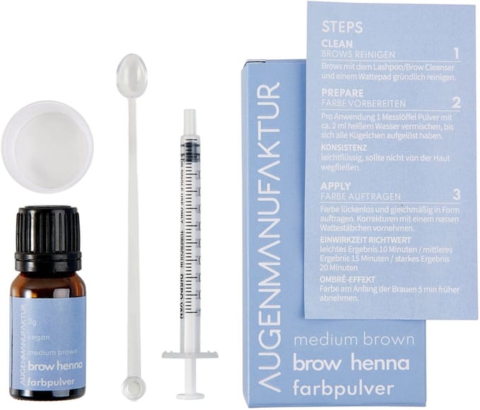 Augenmanufaktur Brow Henna Basis Kit Medium Bruin