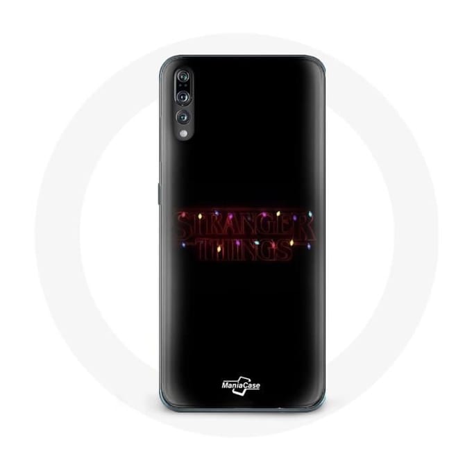 Coque pour Huawei P20 Stranger Things Affiche Logo Joyeux noël