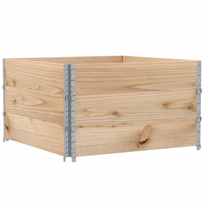 vidaXL - Plantenbak - 100x100 - cm - massief - grenenhout