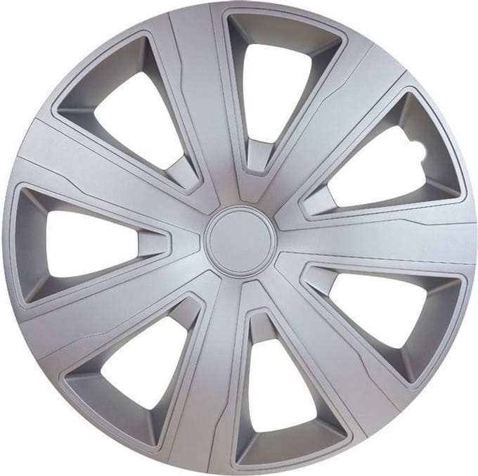 Autostyle Wieldoppen Tenzo 16-inch Abs Zilver 4-delig