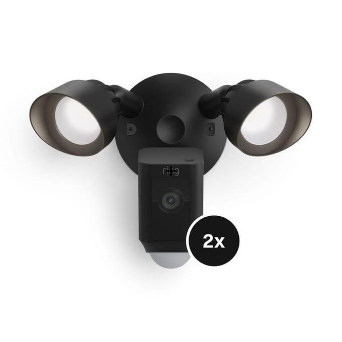 ring Floodlight Cam Wired Plus Black 8SF1P1-BEU0 IP Bewakingscamera WiFi 1920 x 1080 Pixel
