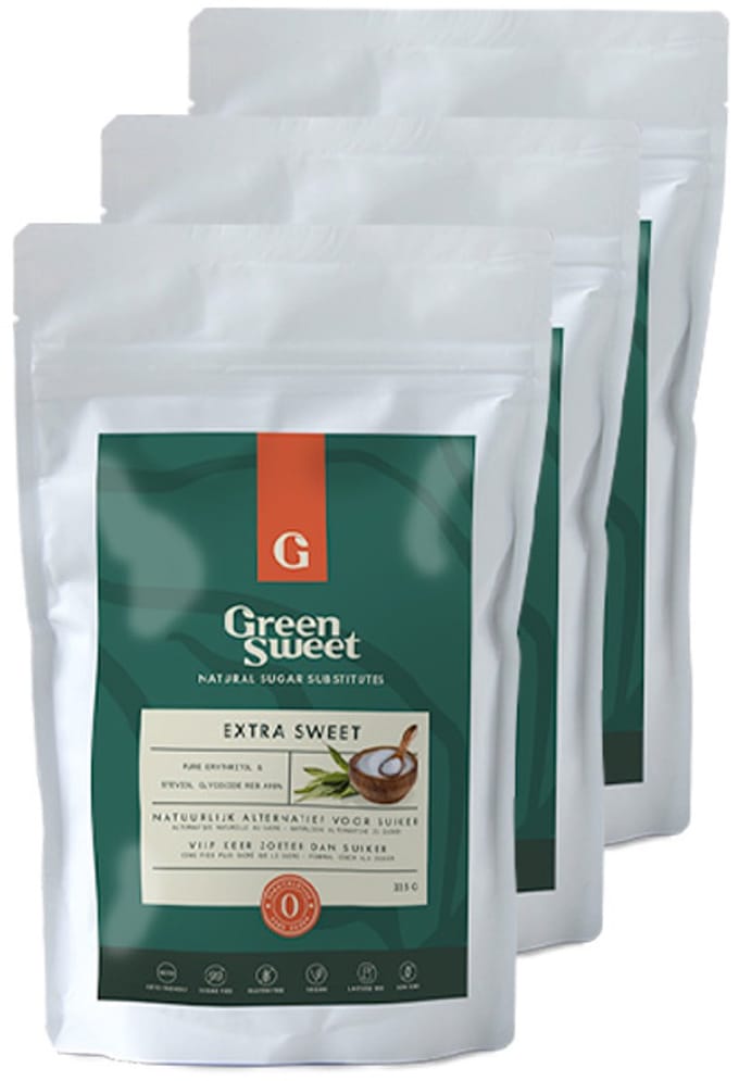 Green Sweet | Stevia Extra Sweet | 3 stuks | 3 x 225g