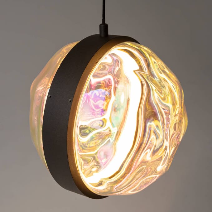 Maytoni LED hanglamp Misterio, zwart/multi, 1-lamp