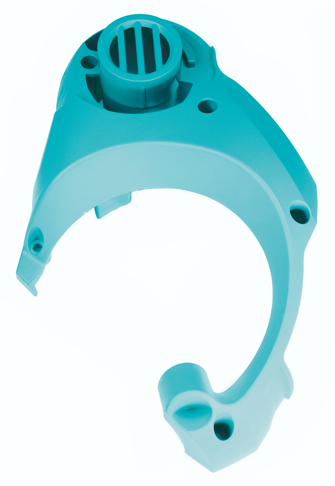 Cover clamshell lower turquois