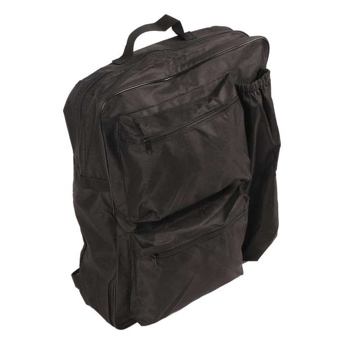 Sac à dos noir pour fauteuil roulant, sac de rangement étanche de grande capacité pour déambulateur black