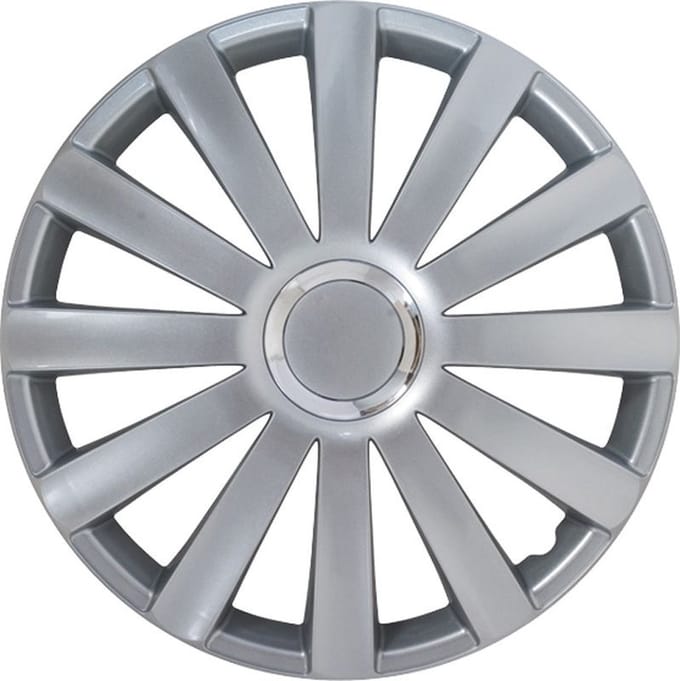 Autostyle Wieldoppen Spyder 15 Inch Abs Zilver Set Van 4