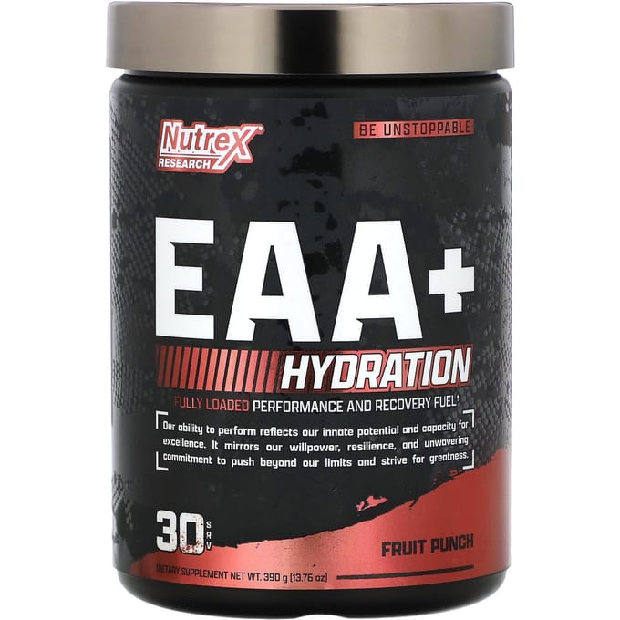 Nutrex Research, EAA et Hydratation, Saveur Punch aux Fruits, 13,76 oz (390g)