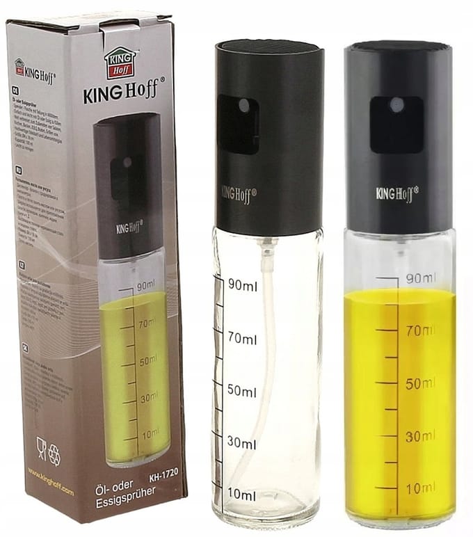Olie & Azijn Sprayfles 100ml - Roestvrij Staal & Glas
