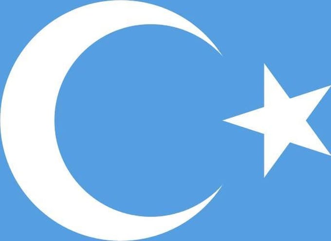 Vlag Oeigoeren 70x100cm