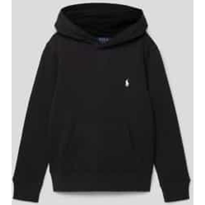 Hoodie met logostitching