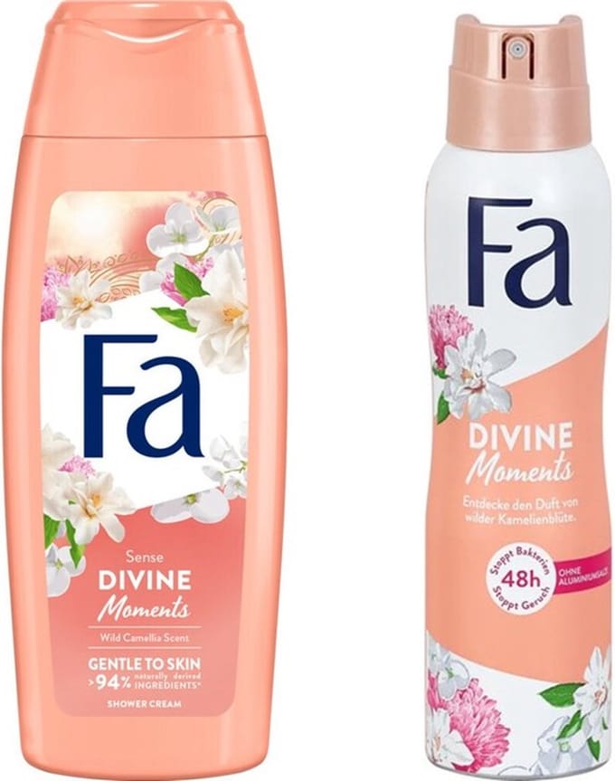 Divine Moments Set Douchegel 250 ml + Deodorant Spray 150 ml