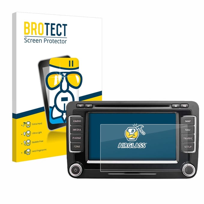 Screenprotector voor Volkswagen Eos 2011 RNS 510 6.5" Beschermglas transparant