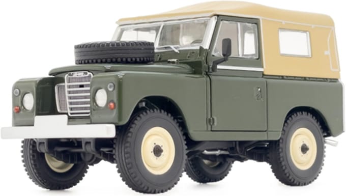 MarGe Models Landrover Series 3 88 softtop deep bronze green, schaal 1:32