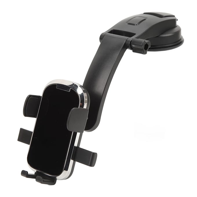 Zuignap Telefoonhouder Handsfree 360 Graden Rotatie Navigatie Telefoonstandaard voor Auto Dashboard gray
