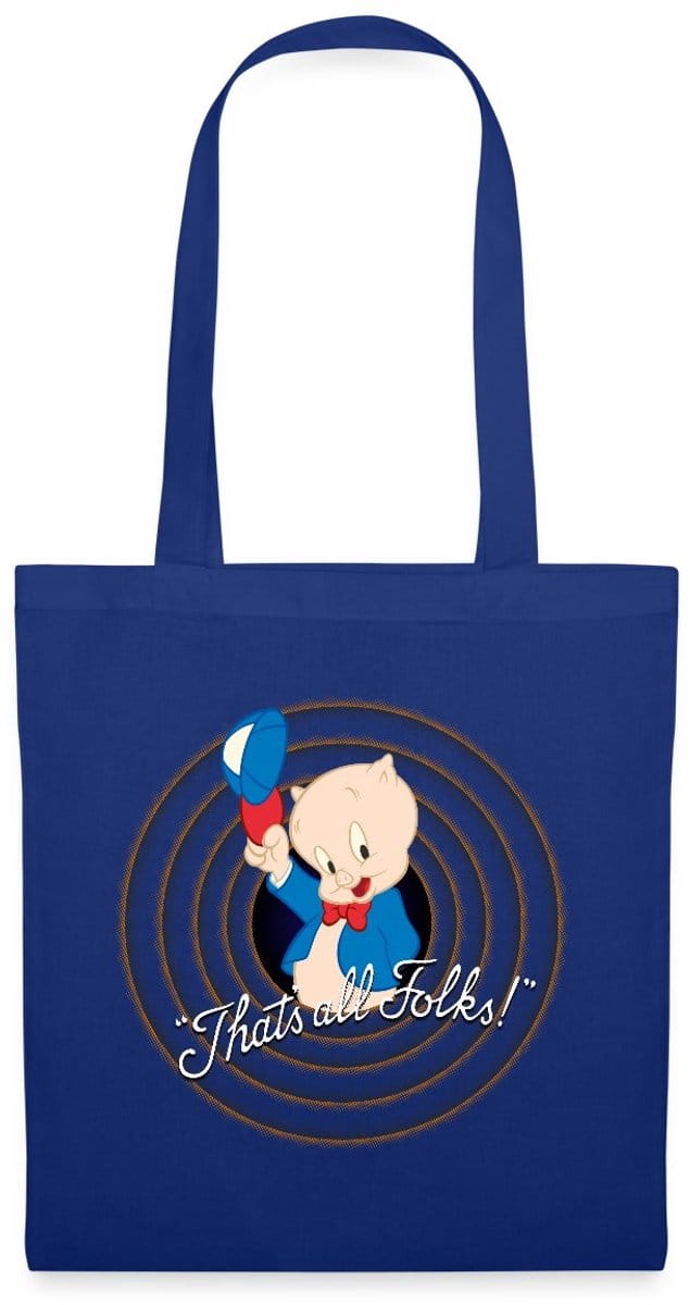 Looney Tunes Porky Pig Tas Van Stof Schoudertas
